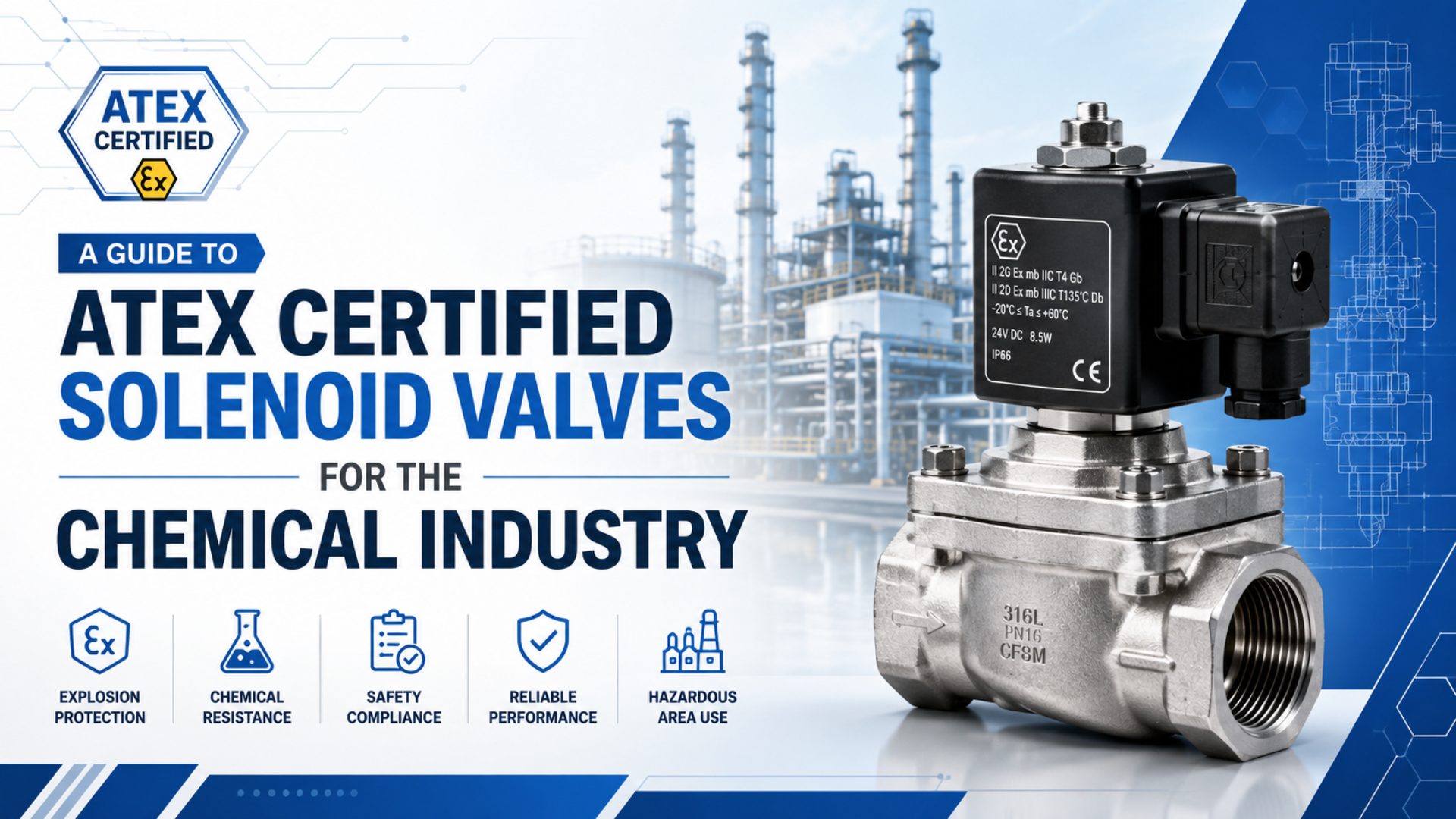 A Guide to ATEX Certified Solenoid Valves for the Chemical Industry featured image
