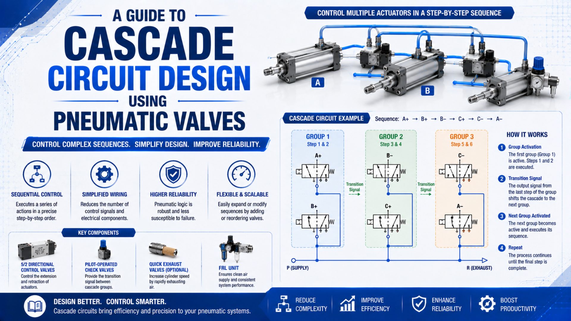 A Guide to Cascade Circuit Design Using Pneumatic Valves featured image