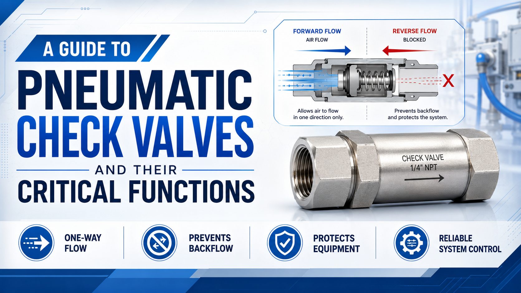 A Guide to Pneumatic Check Valves and Their Critical Functions featured image
