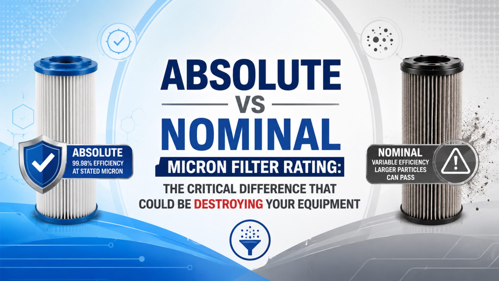 Absolute vs Nominal Micron Filter Rating: The Critical Difference That Could Be Destroying Your Equipment featured image