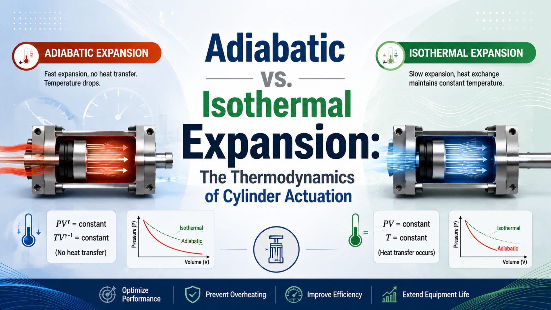 Adiabatic vs. Isothermal Expansion: The Thermodynamics of Cylinder Actuation featured image