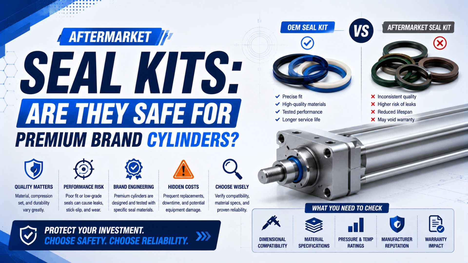 Aftermarket Seal Kits: Are They Safe for Premium Brand Cylinders? featured image
