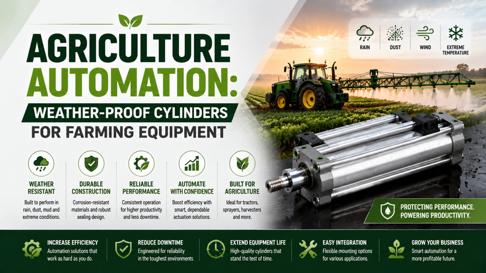 Agriculture Automation: Weather-Proof Cylinders for Farming Equipment featured image