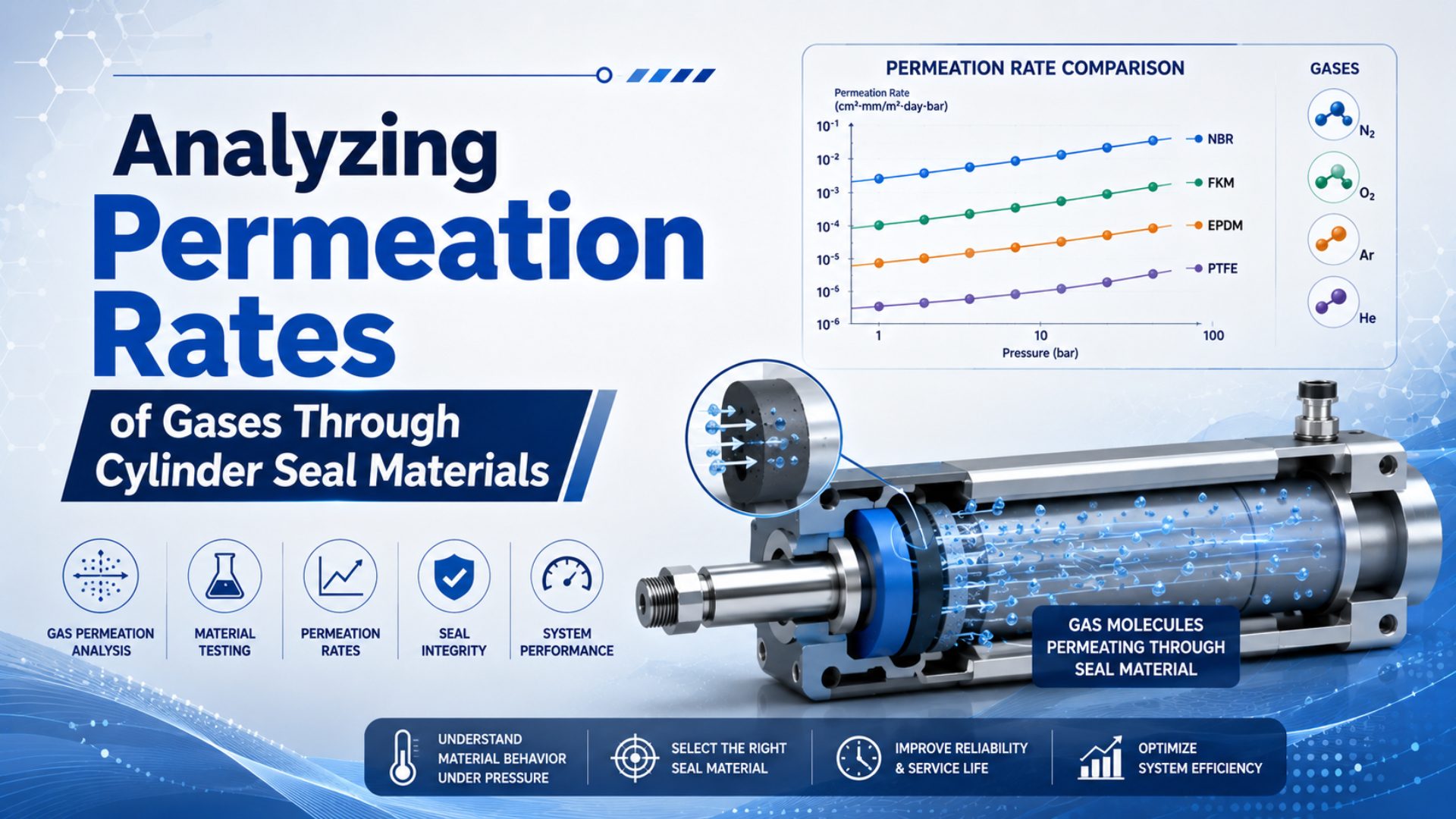 Analyzing Permeation Rates of Gases Through Cylinder Seal Materials featured image