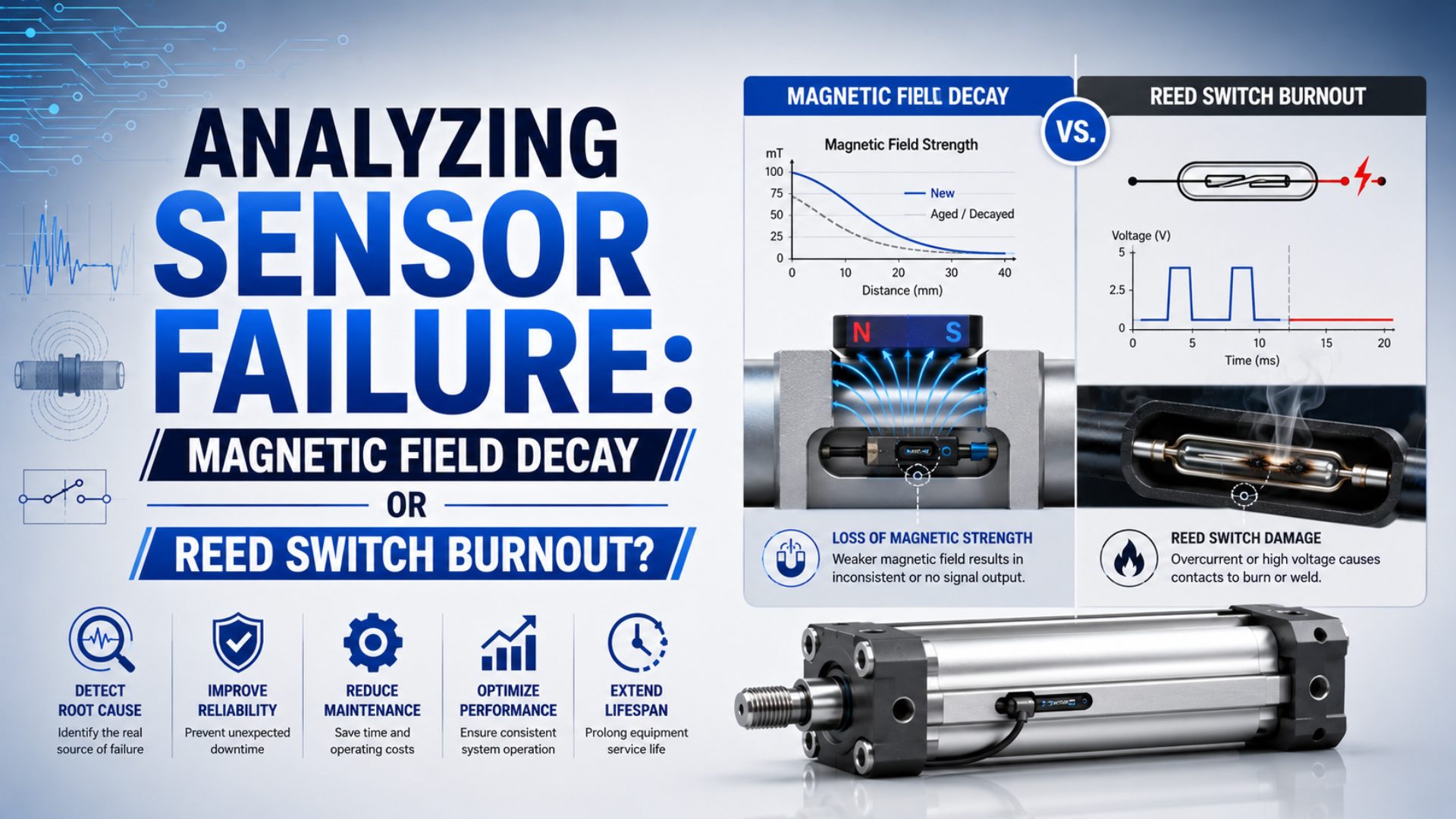 Analyzing Sensor Failure: Magnetic Field Decay or Reed Switch Burnout? featured image