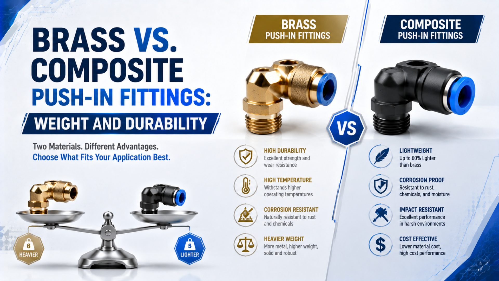 Brass vs. Composite Push-in Fittings: Weight and Durability featured image