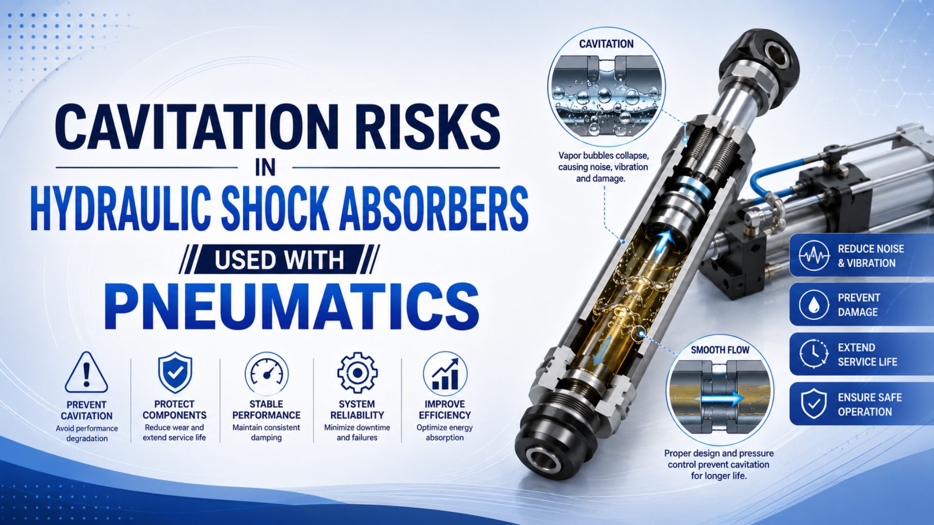 Cavitation Risks in Hydraulic Shock Absorbers Used with Pneumatics featured image