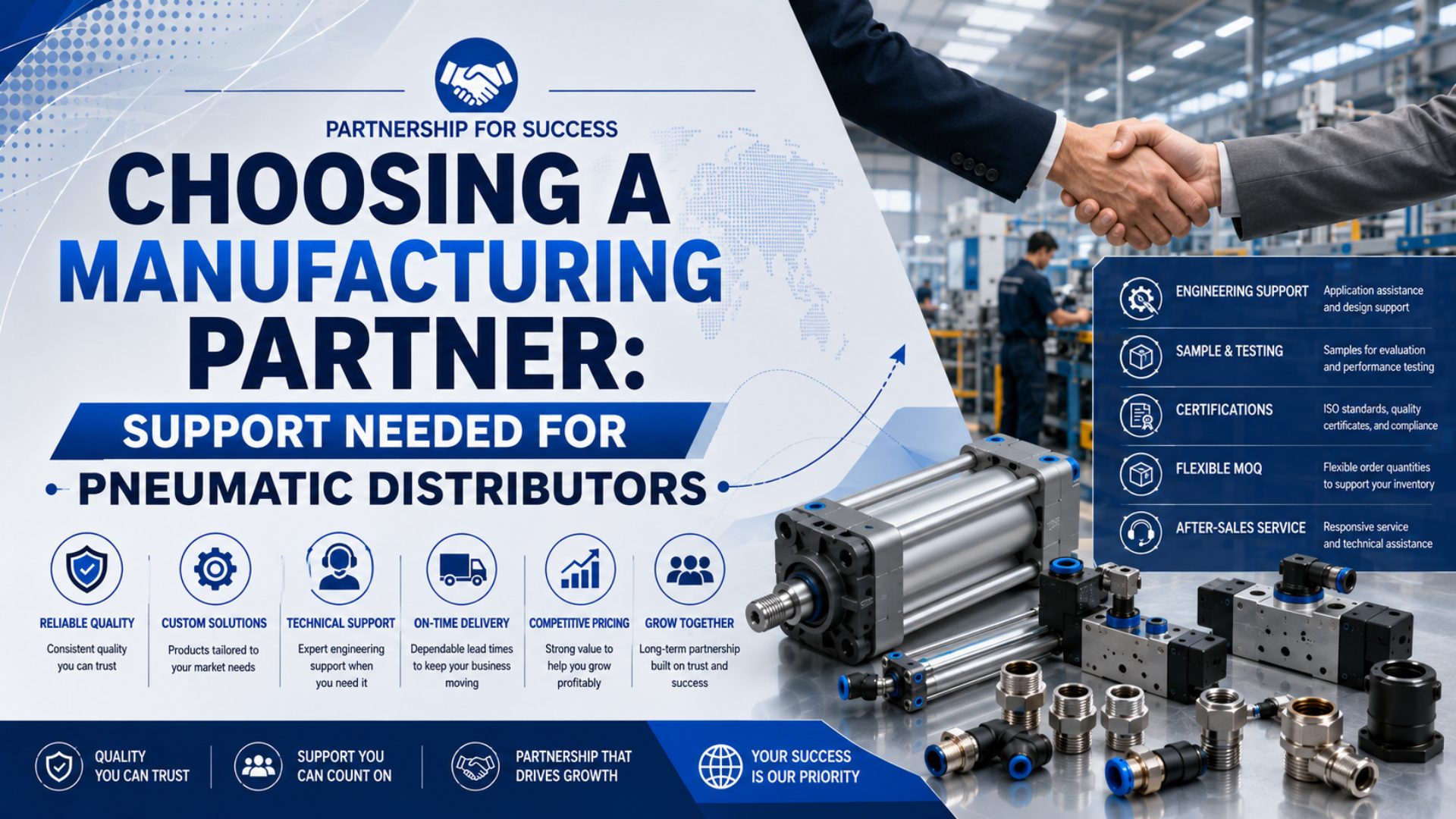 Choosing a Manufacturing Partner: Support Needed for Pneumatic Distributors featured image