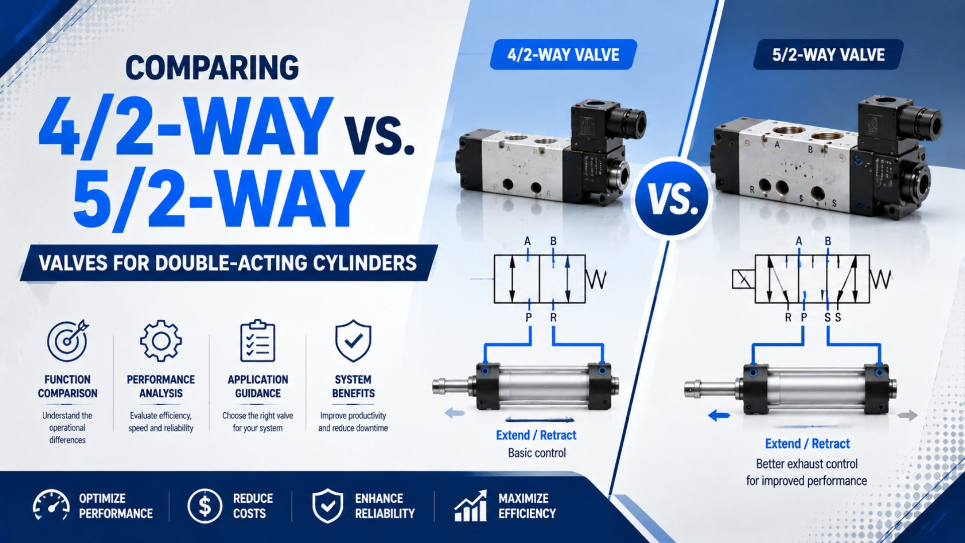 Comparing 4/2-Way vs. 5/2-Way Valves for Double-Acting Cylinders featured image