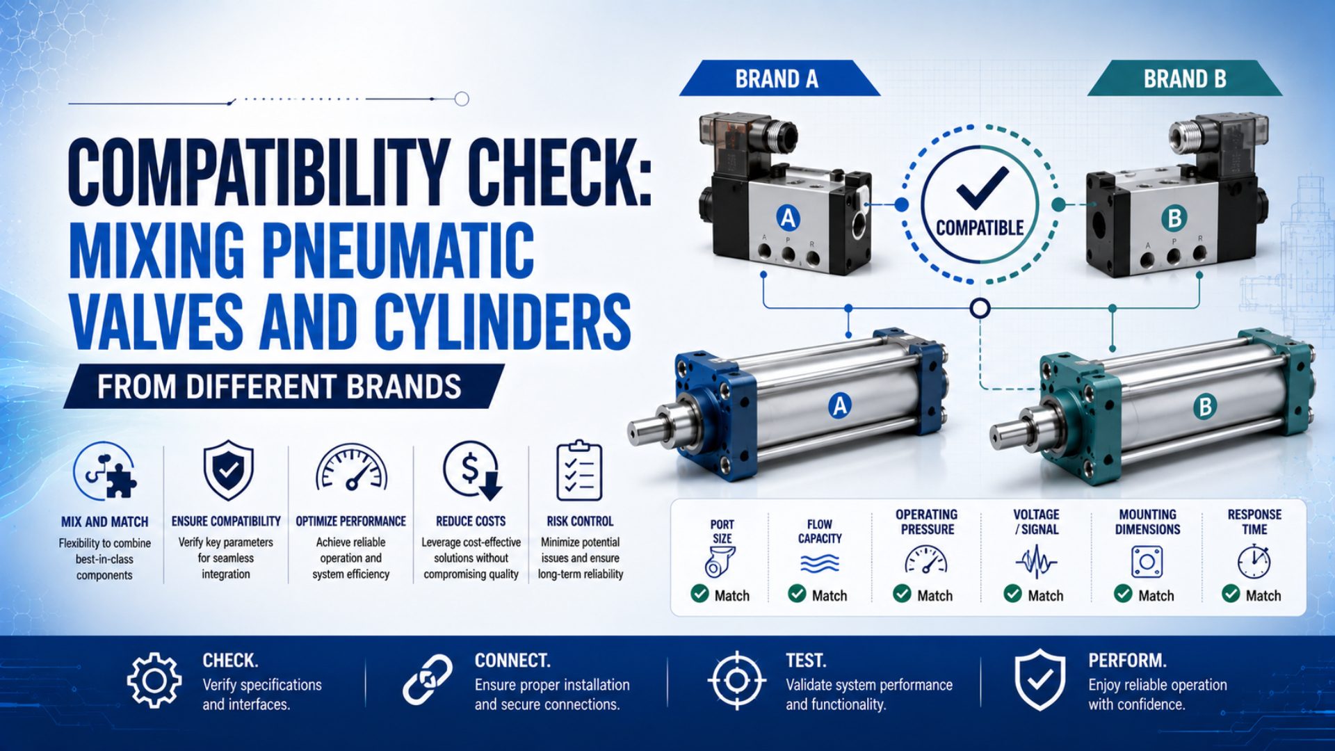 Compatibility Check: Mixing Pneumatic Valves and Cylinders from Different Brands featured image
