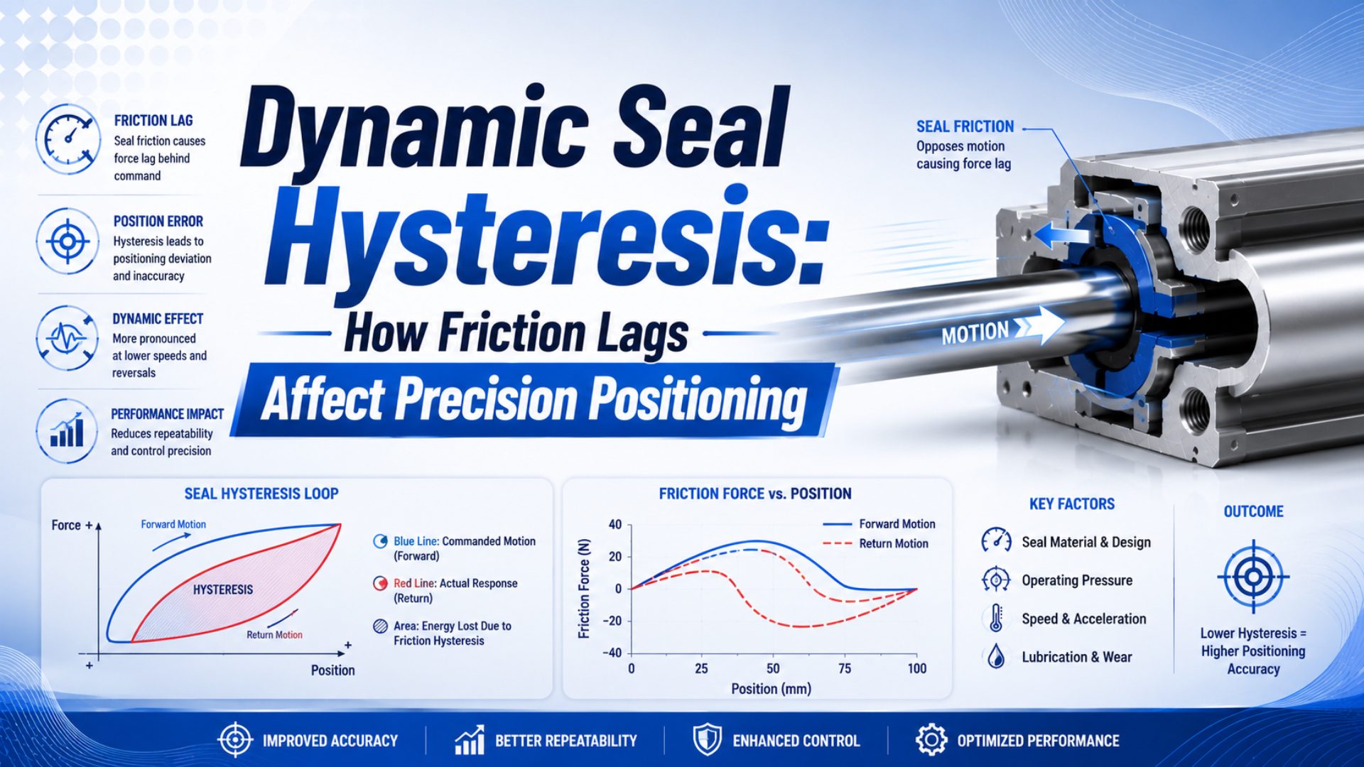 Dynamic Seal Hysteresis: How Friction Lags Affect Precision Positioning featured image