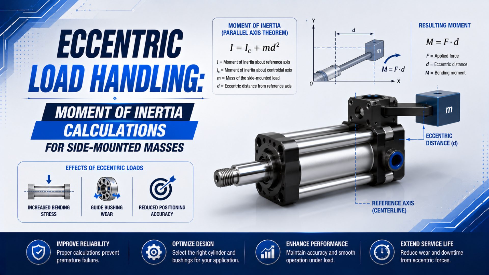 Eccentric Load Handling: Moment of Inertia Calculations for Side-Mounted Masses featured image