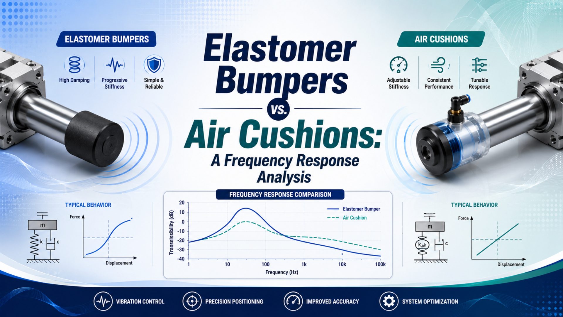 Elastomer Bumpers vs. Air Cushions: A Frequency Response Analysis featured image
