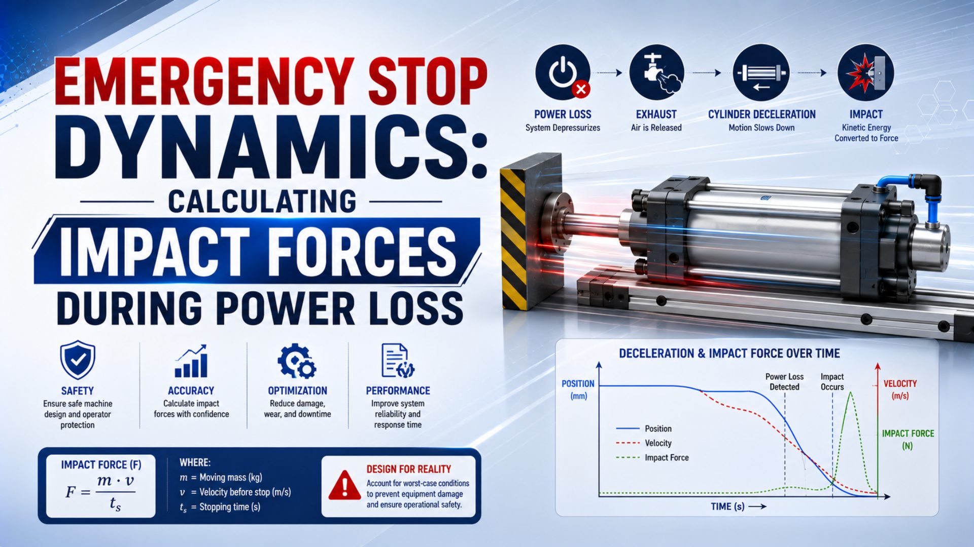 Emergency Stop Dynamics: Calculating Impact Forces During Power Loss featured image