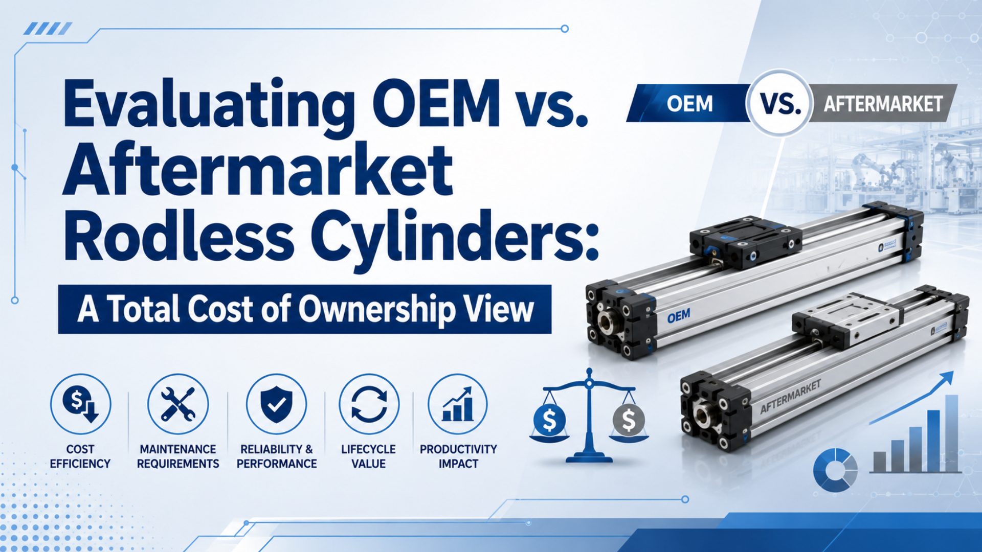 Evaluating OEM vs. Aftermarket Rodless Cylinders: A Total Cost of Ownership View featured image