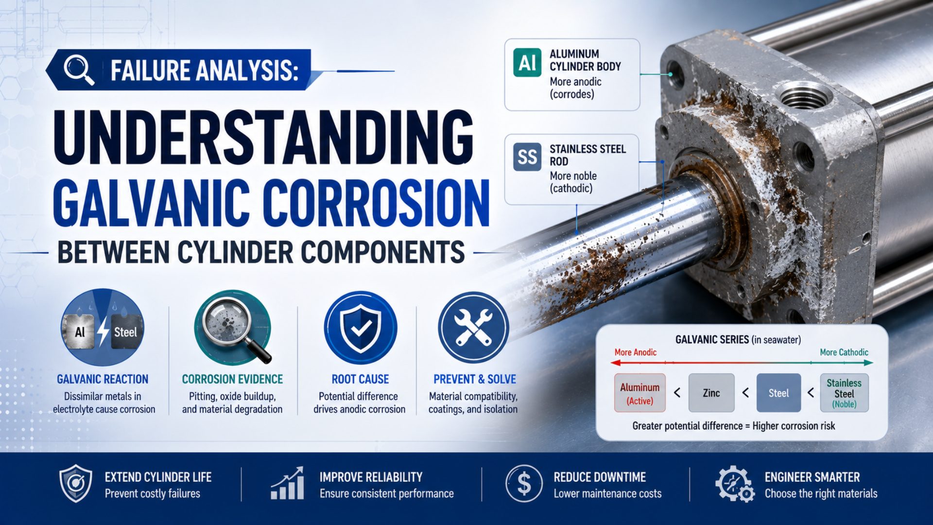 Failure Analysis: Understanding Galvanic Corrosion Between Cylinder Components featured image