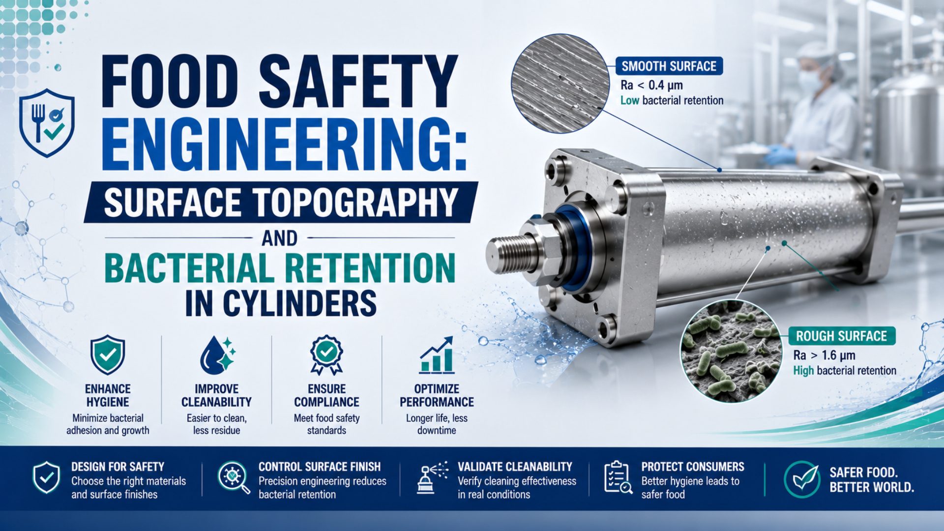 Food Safety Engineering: Surface Topography and Bacterial Retention in Cylinders featured image