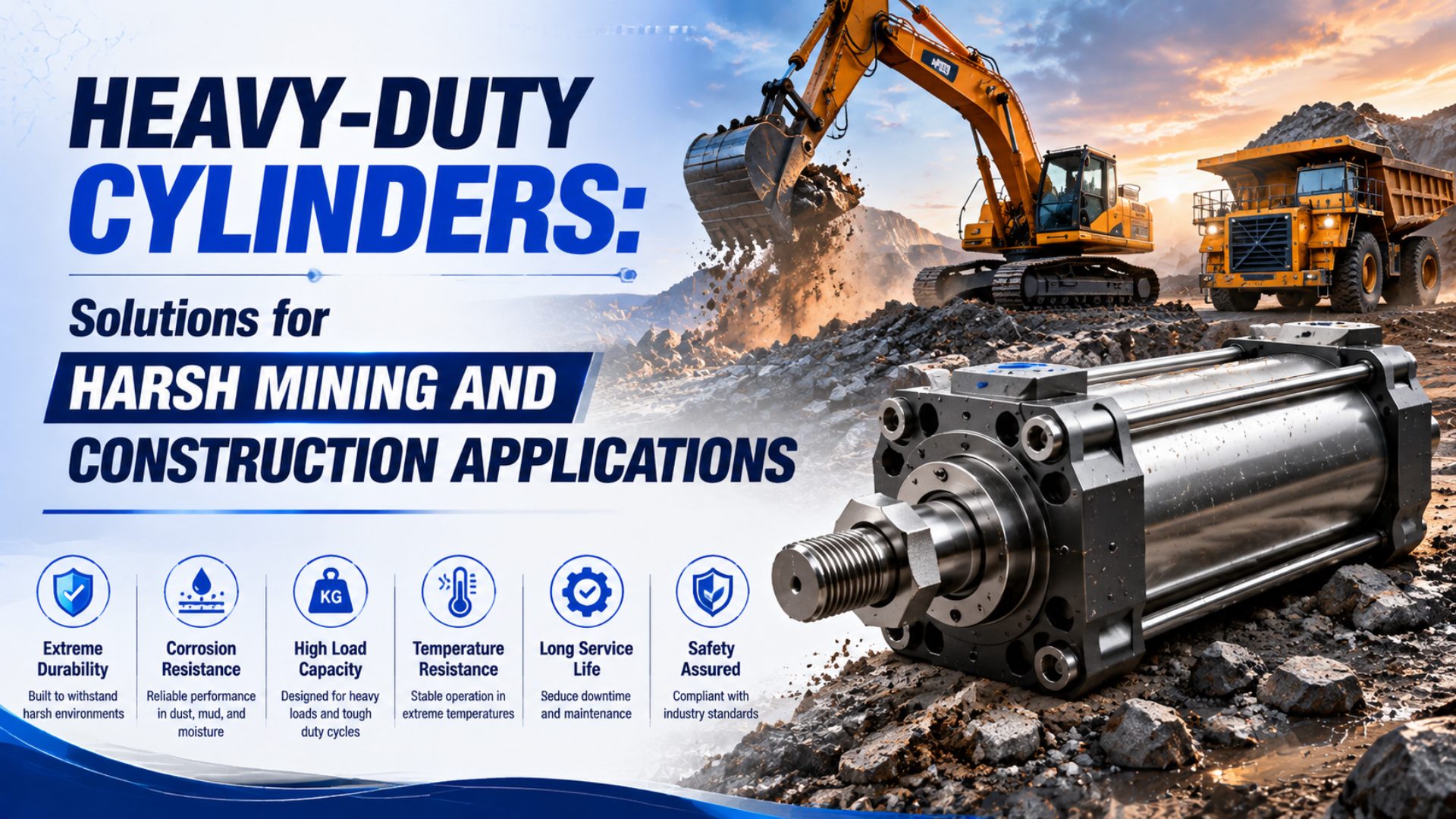 Heavy-Duty Cylinders: Solutions for Harsh Mining and Construction Applications featured image