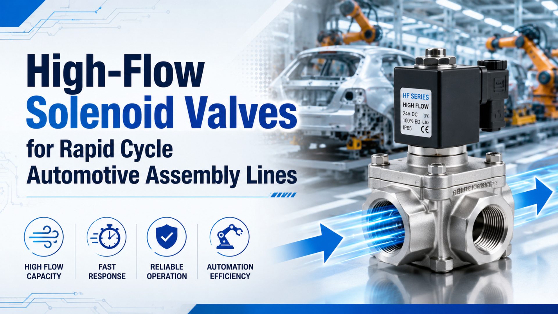 High-Flow Solenoid Valves for Rapid Cycle Automotive Assembly Lines featured image