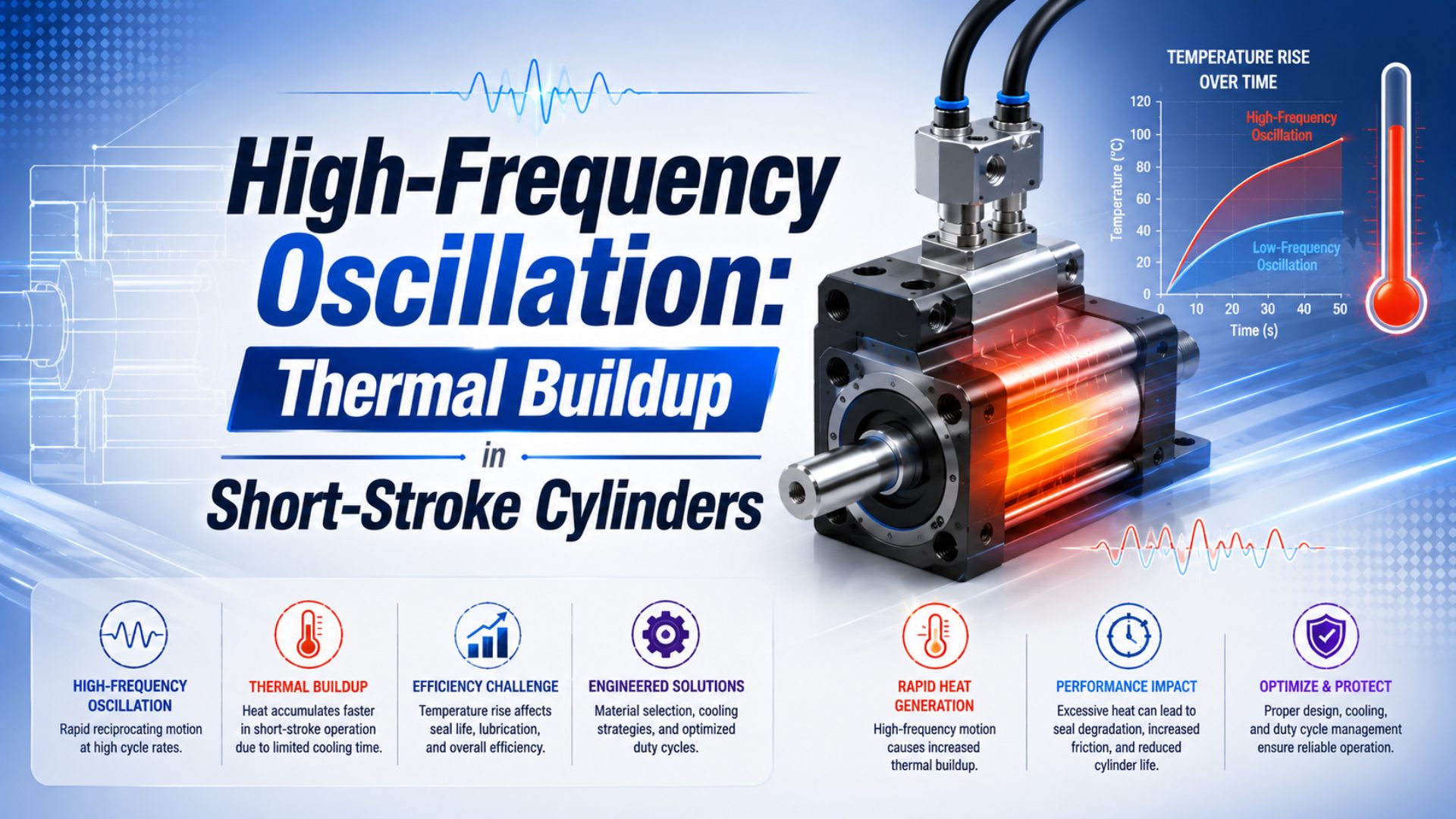 High-Frequency Oscillation: Thermal Buildup in Short-Stroke Cylinders featured image