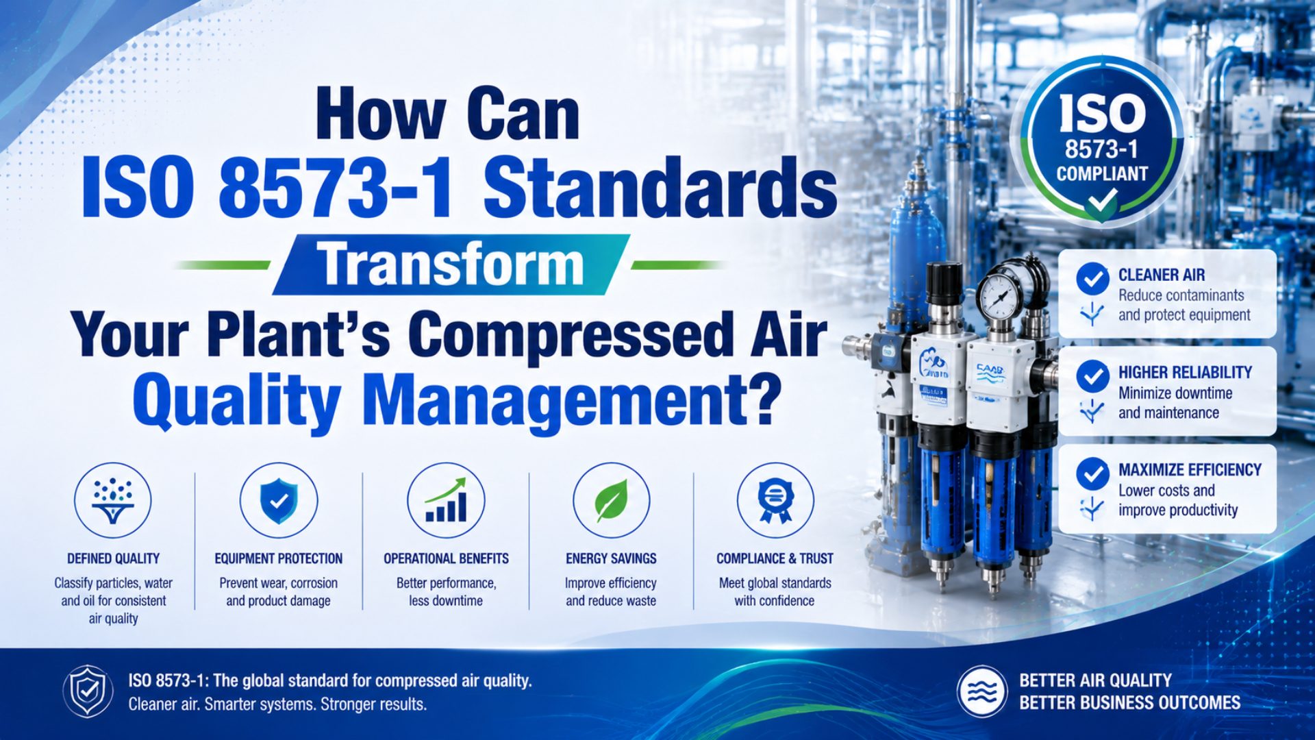 How Can ISO 8573-1 Standards Transform Your Plant’s Compressed Air Quality Management? featured image