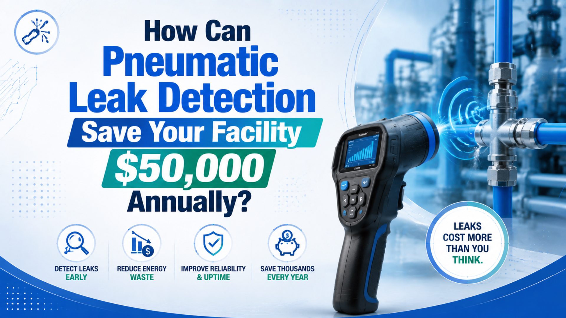 How Can Pneumatic Leak Detection Save Your Facility $50,000 Annually? featured image