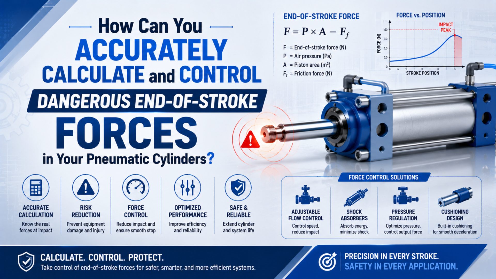 How Can You Accurately Calculate and Control Dangerous End-of-Stroke Forces in Your Pneumatic Cylinders? featured image