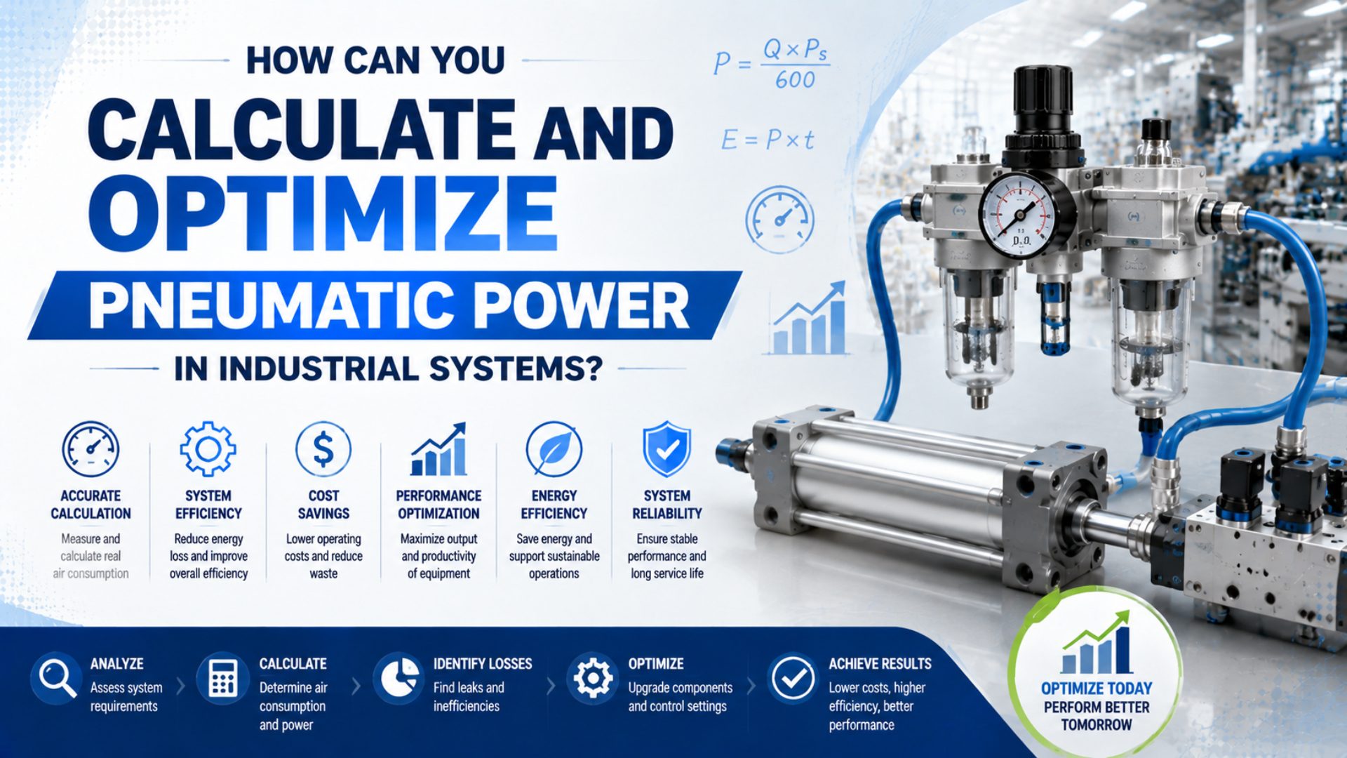 How Can You Calculate and Optimize Pneumatic Power in Industrial Systems? featured image for Bepto Pneumatic article