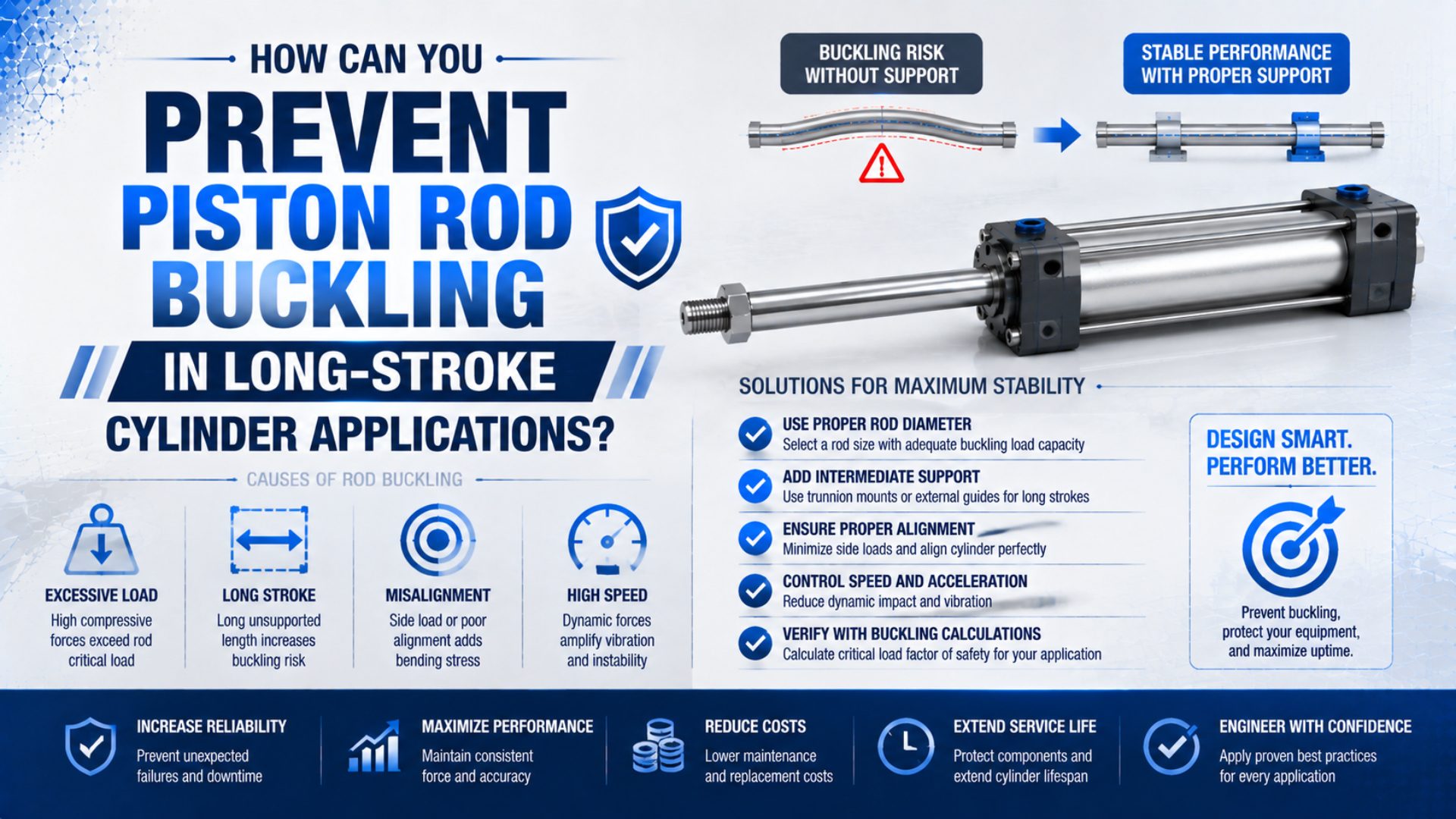 How Can You Prevent Piston Rod Buckling in Long-Stroke Cylinder Applications? featured image