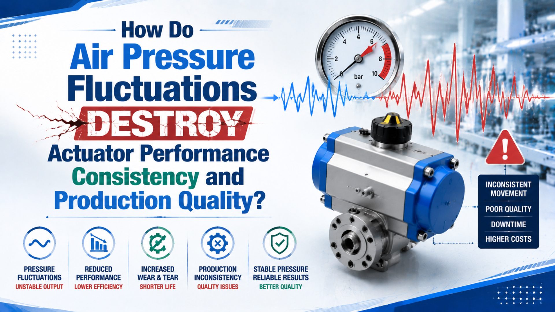 How Do Air Pressure Fluctuations Destroy Actuator Performance Consistency and Production Quality? featured image