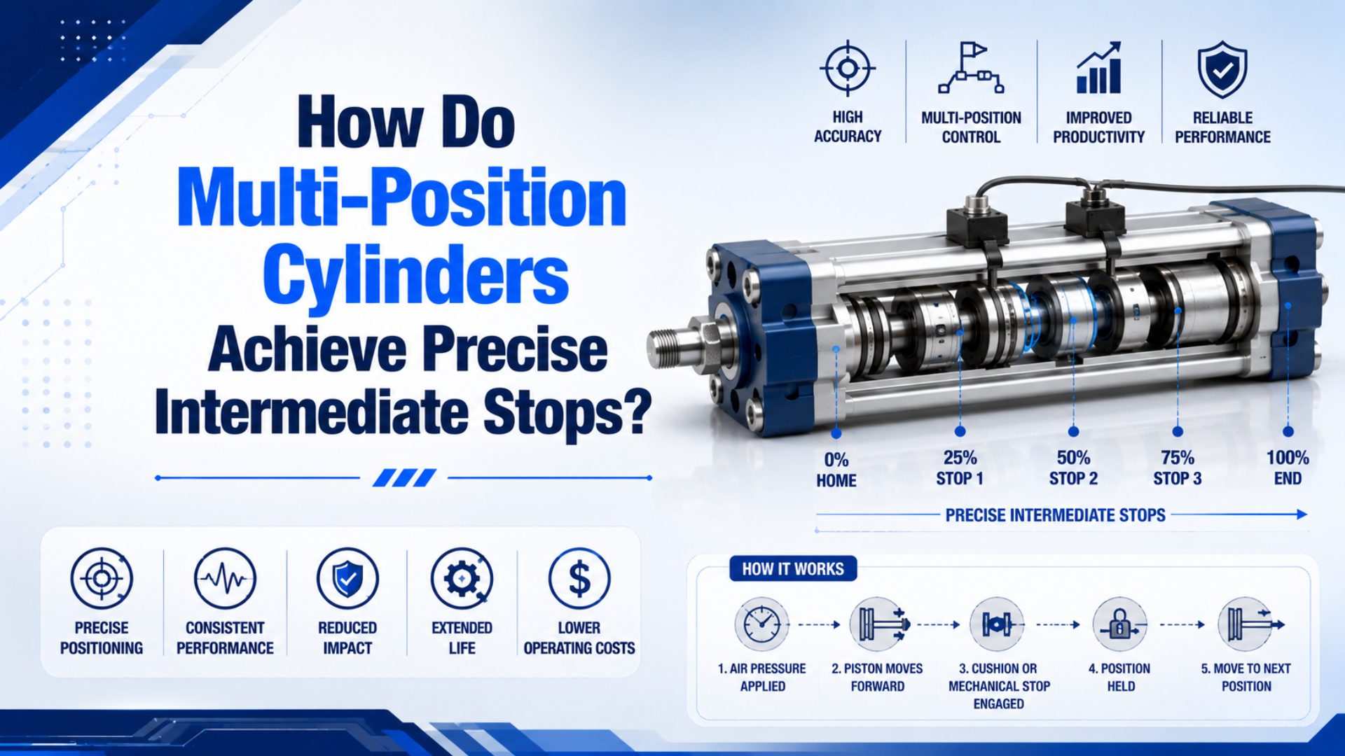 How Do Multi-Position Cylinders Achieve Precise Intermediate Stops? featured image