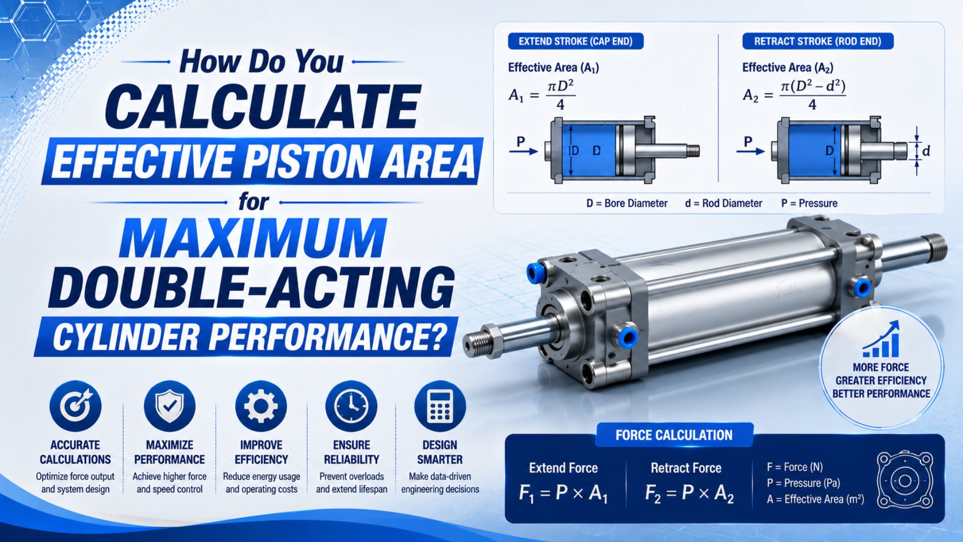 How Do You Calculate Effective Piston Area for Maximum Double-Acting Cylinder Performance? featured image