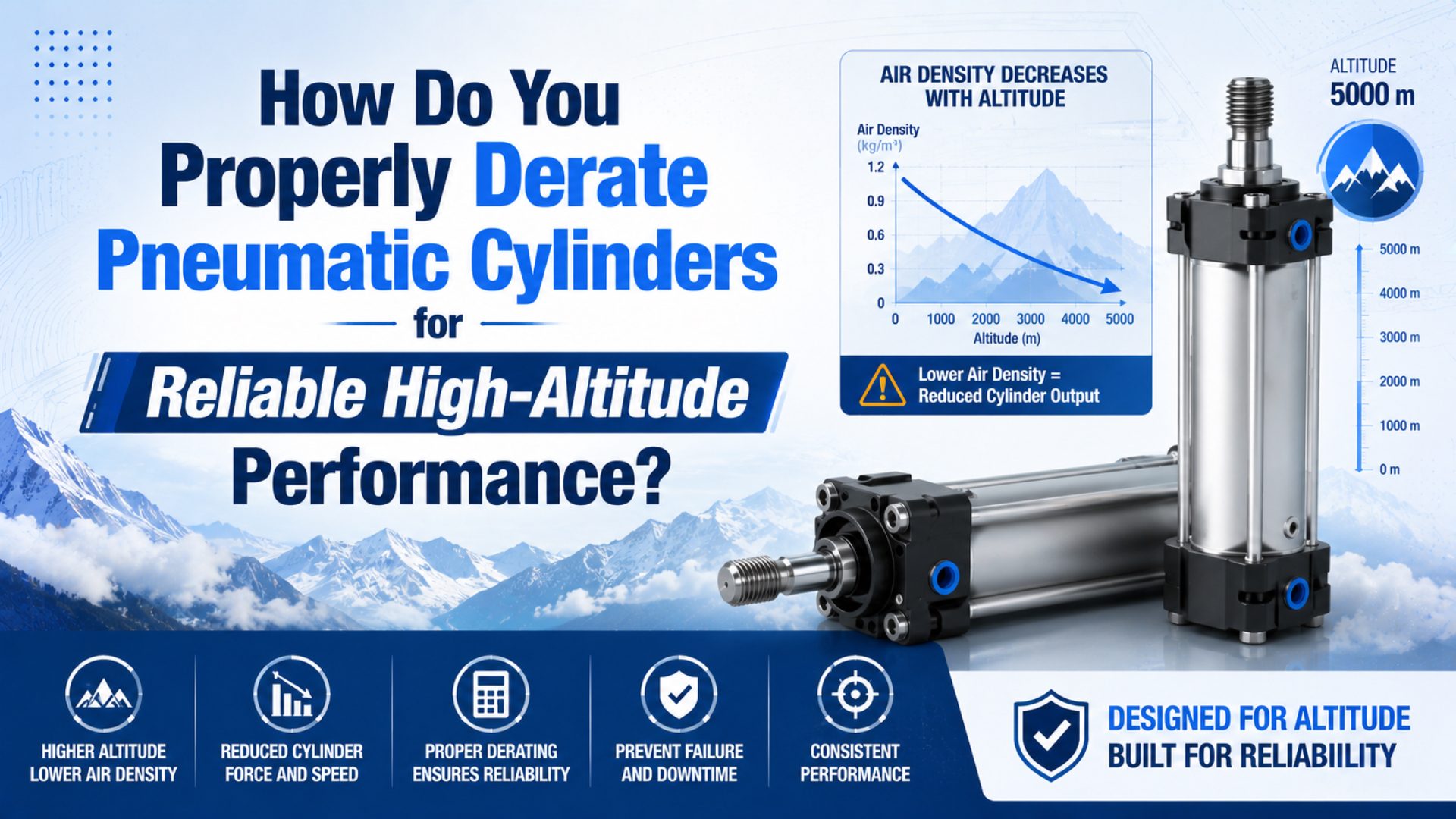 How Do You Properly Derate Pneumatic Cylinders for Reliable High-Altitude Performance? featured image