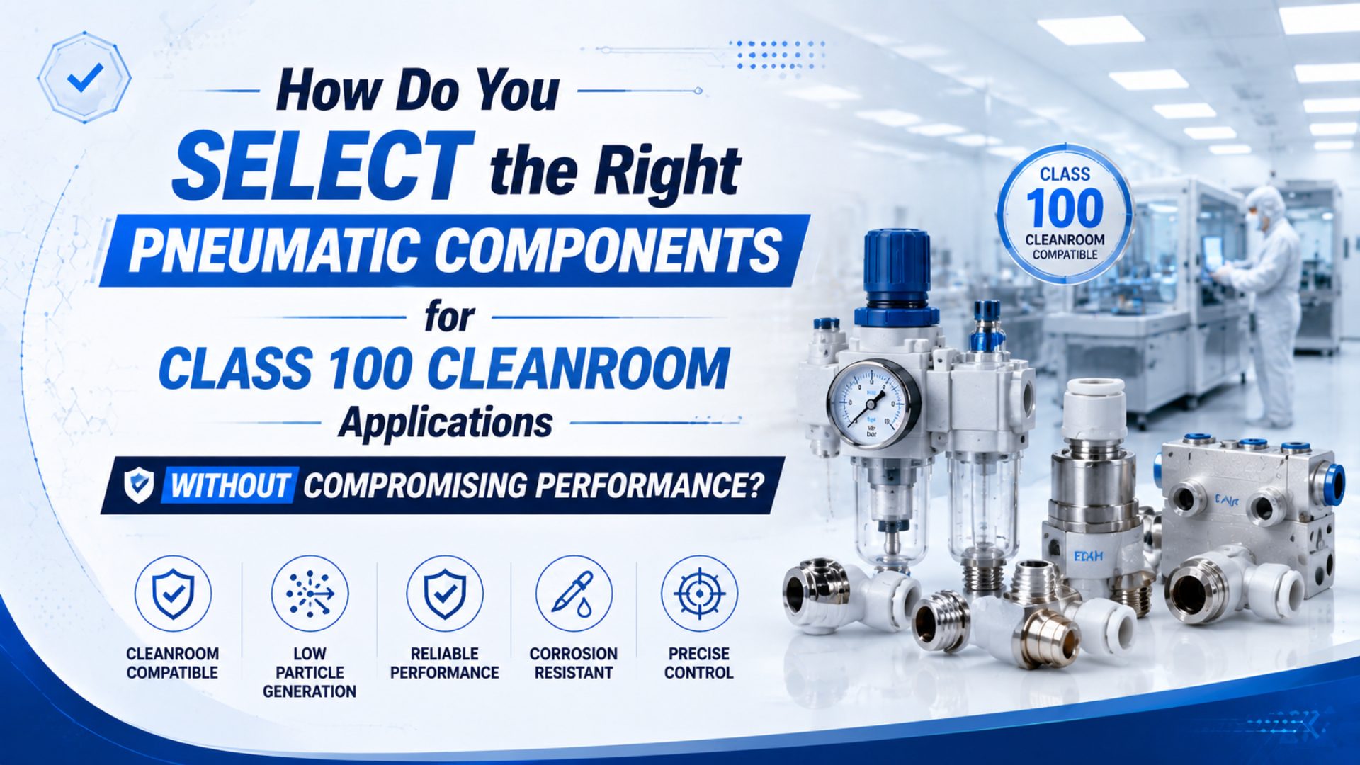 How Do You Select the Right Pneumatic Components for Class 100 Cleanroom Applications Without Compromising Performance? featured image
