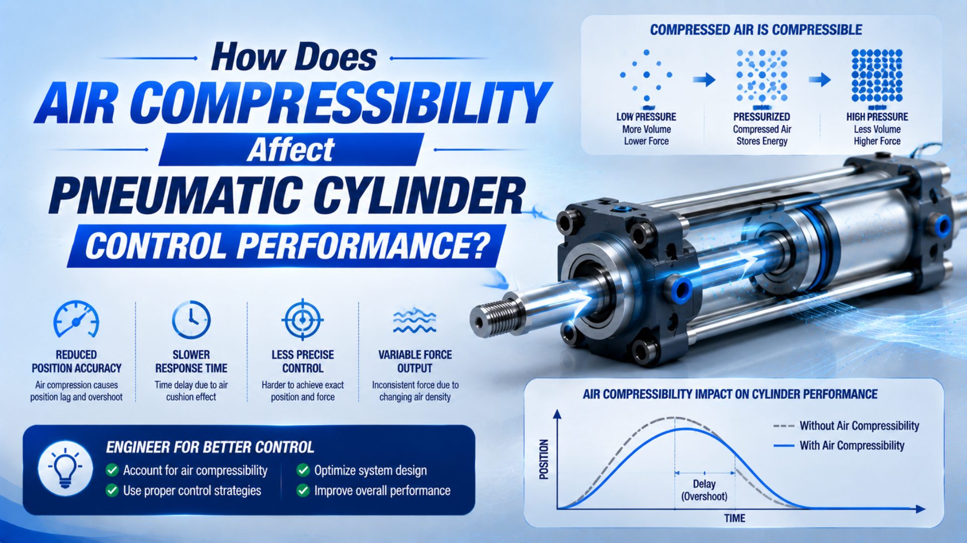 How Does Air Compressibility Affect Pneumatic Cylinder Control Performance? featured image