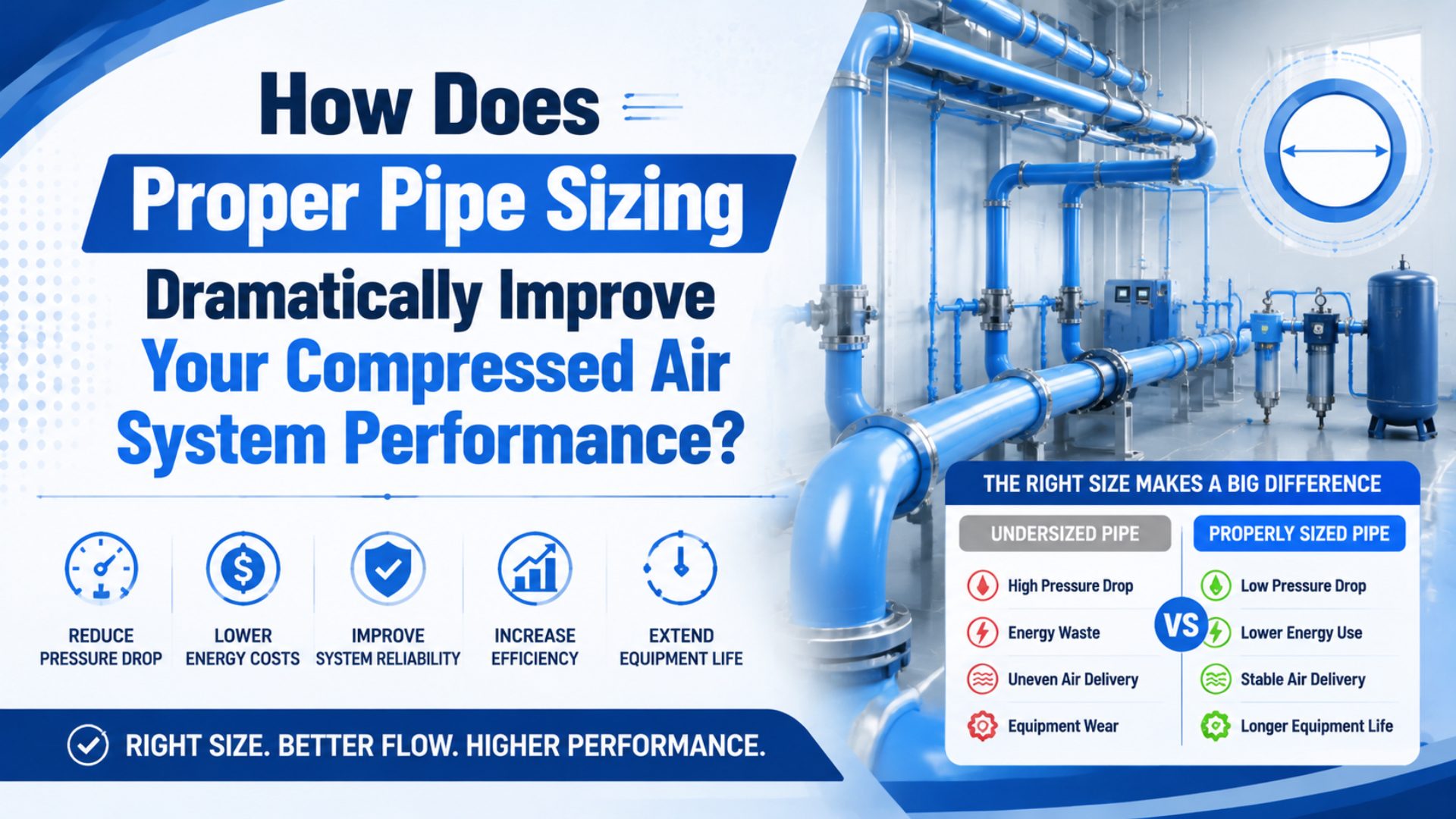 How Does Proper Pipe Sizing Dramatically Improve Your Compressed Air System Performance? featured image