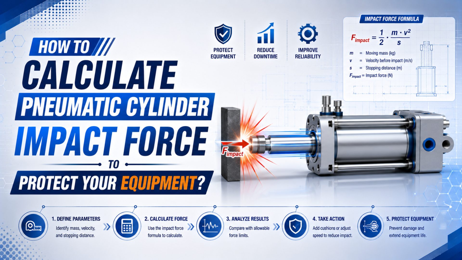 How to Calculate Pneumatic Cylinder Impact Force to Protect Your Equipment? featured image