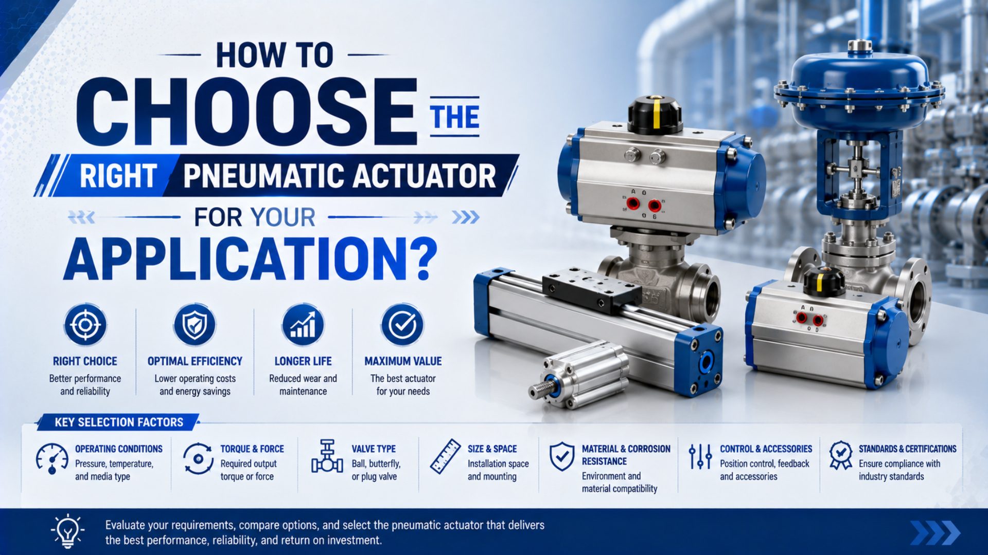 How to Choose the Right Pneumatic Actuator for Your Application? featured image
