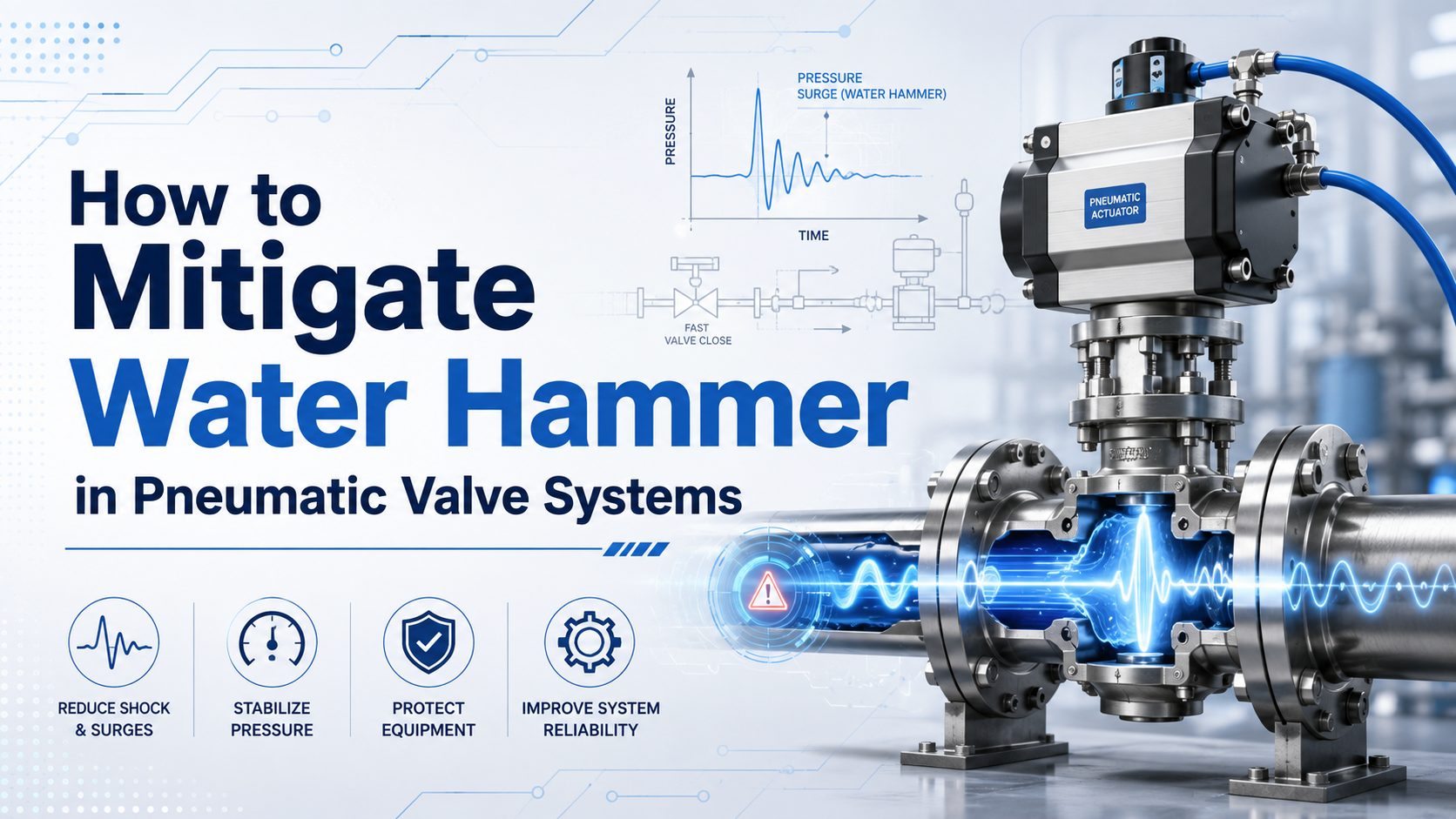 How to Mitigate Water Hammer in Pneumatic Valve Systems featured image