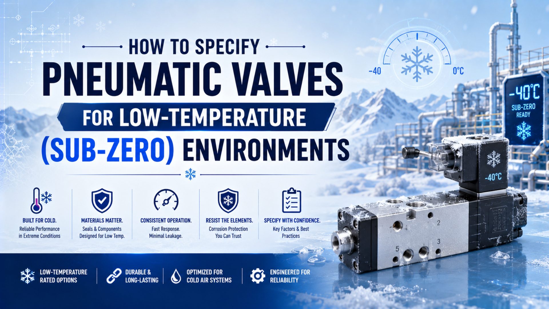 How to Specify pneumatic Valves for Low-Temperature (Sub-Zero) Environments featured image