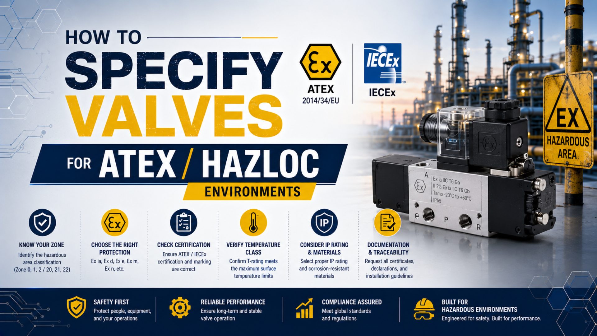How to Specify Valves for ATEX / HazLoc Environments featured image