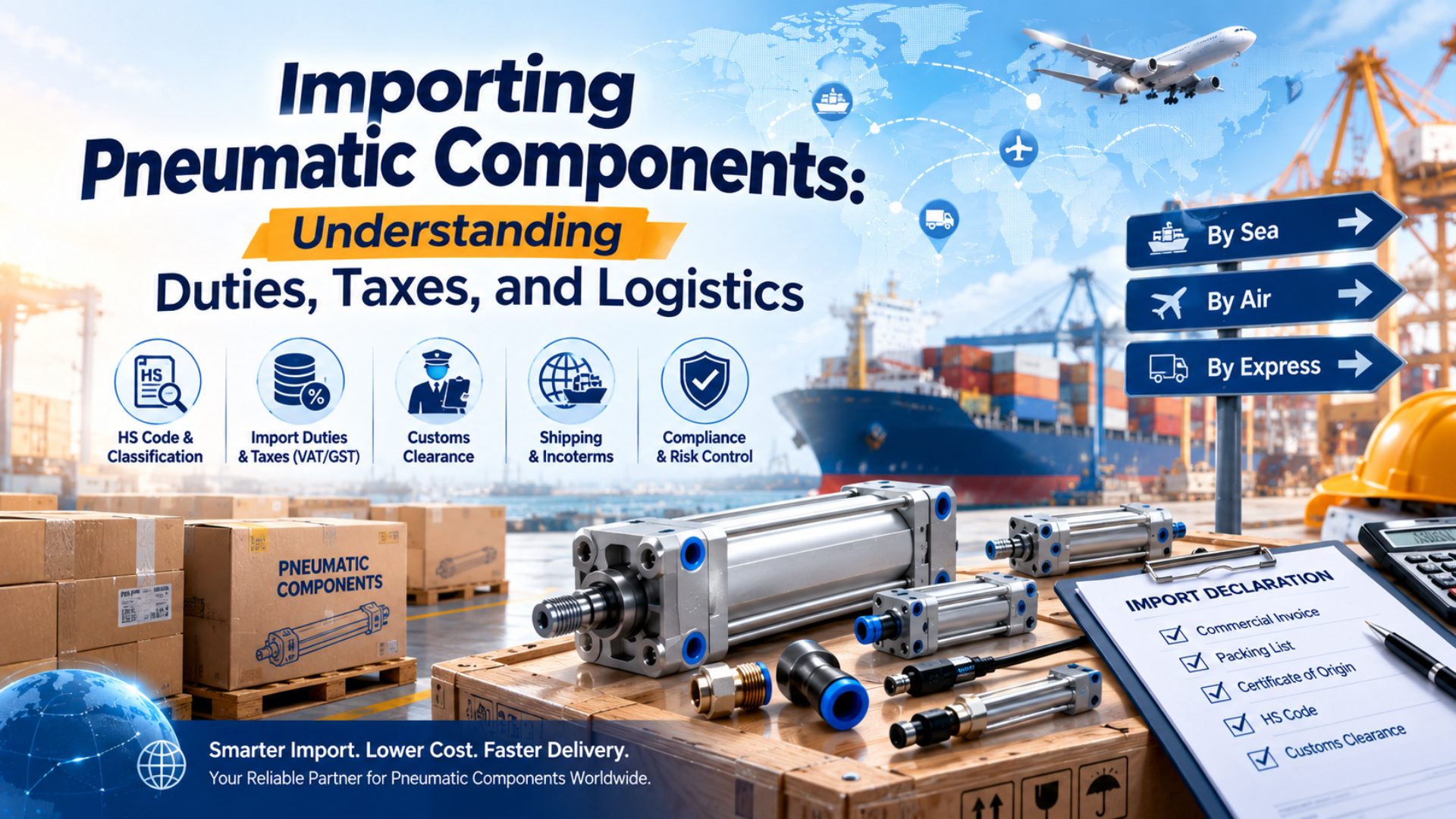 Importing Pneumatic Components: Understanding Duties, Taxes, and Logistics featured image