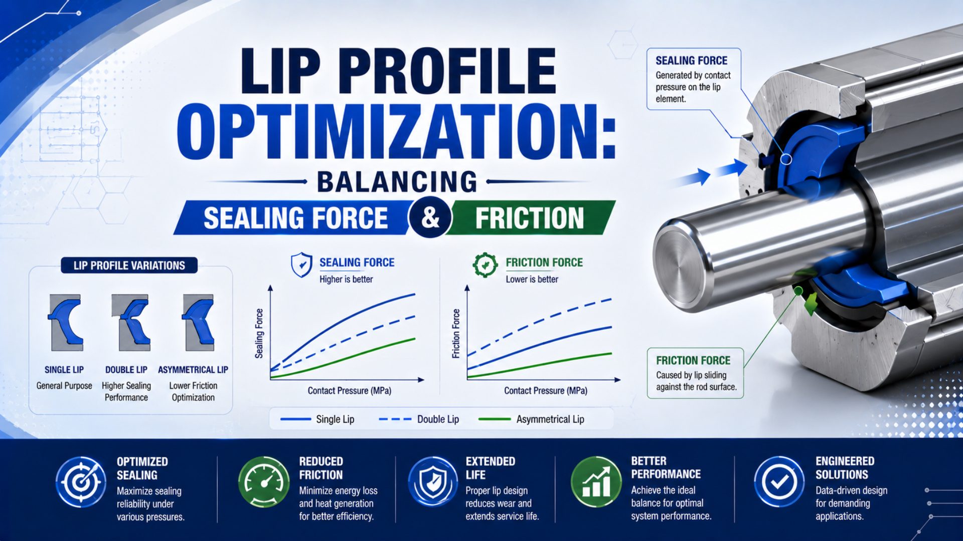 Lip Profile Optimization: Balancing Sealing Force and Friction featured image