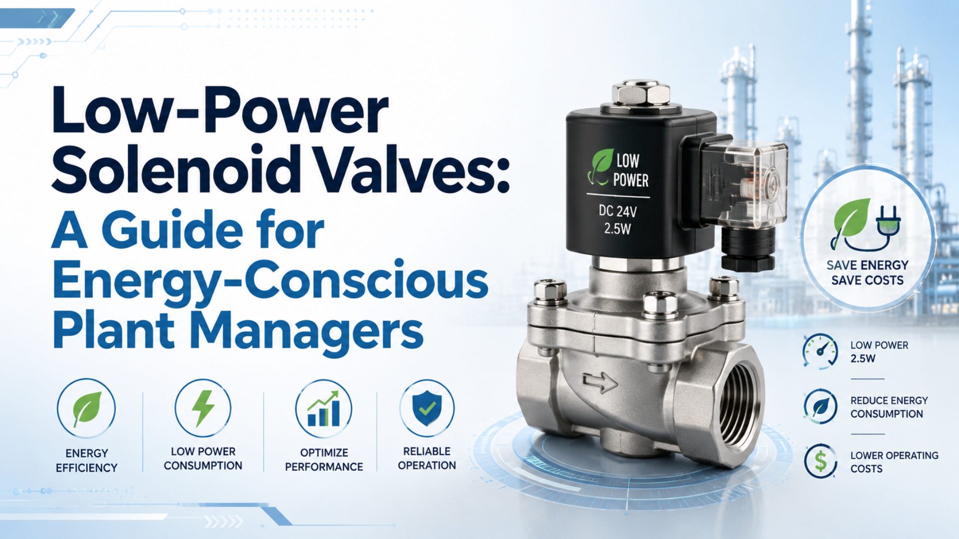 Low-Power Solenoid Valves: A Guide for Energy-Conscious Plant Managers featured image