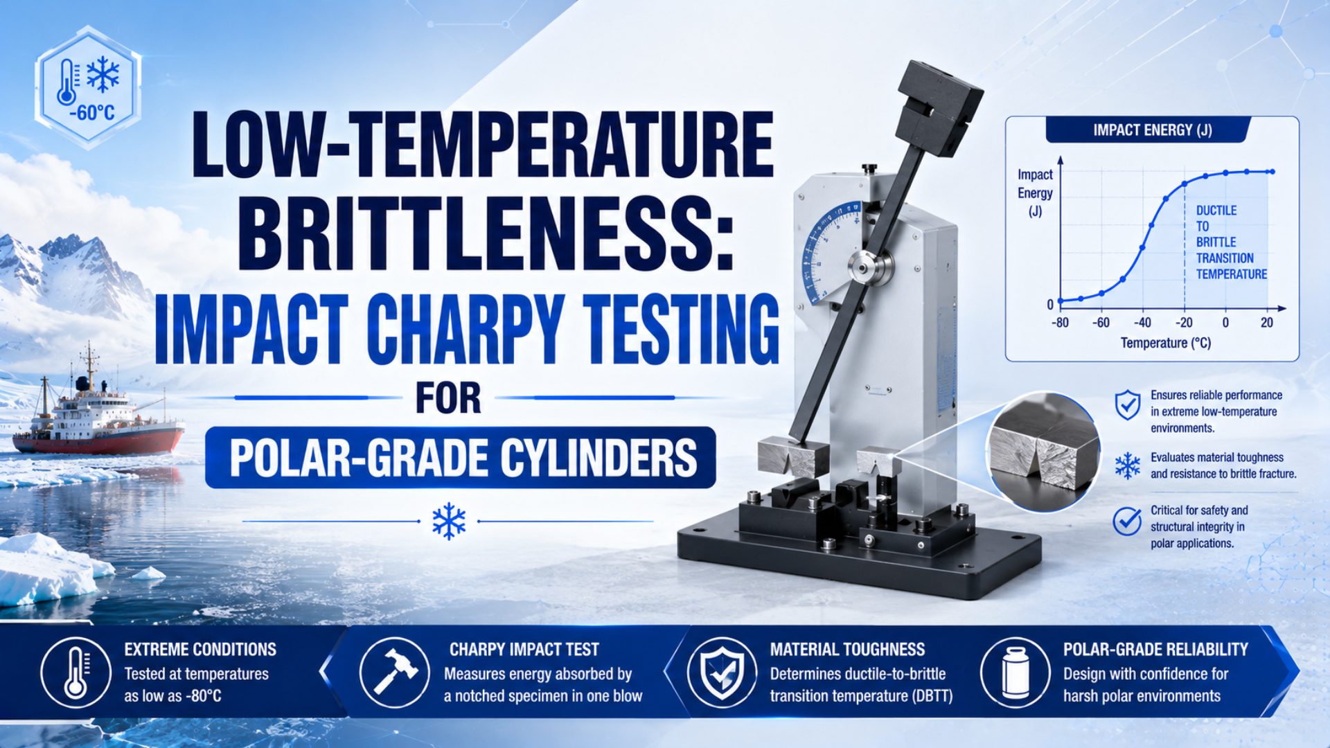 Low-Temperature Brittleness: Impact Charpy Testing for Polar-Grade Cylinders featured image