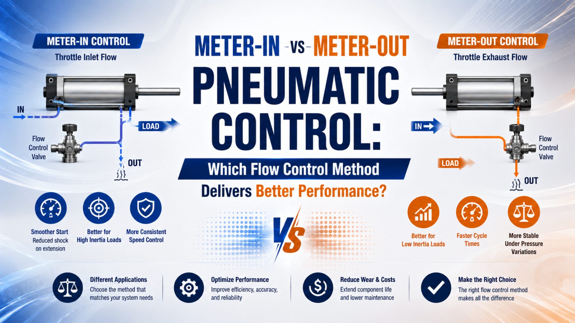 Meter-In vs Meter-Out Pneumatic Control: Which Flow Control Method Delivers Better Performance? featured image