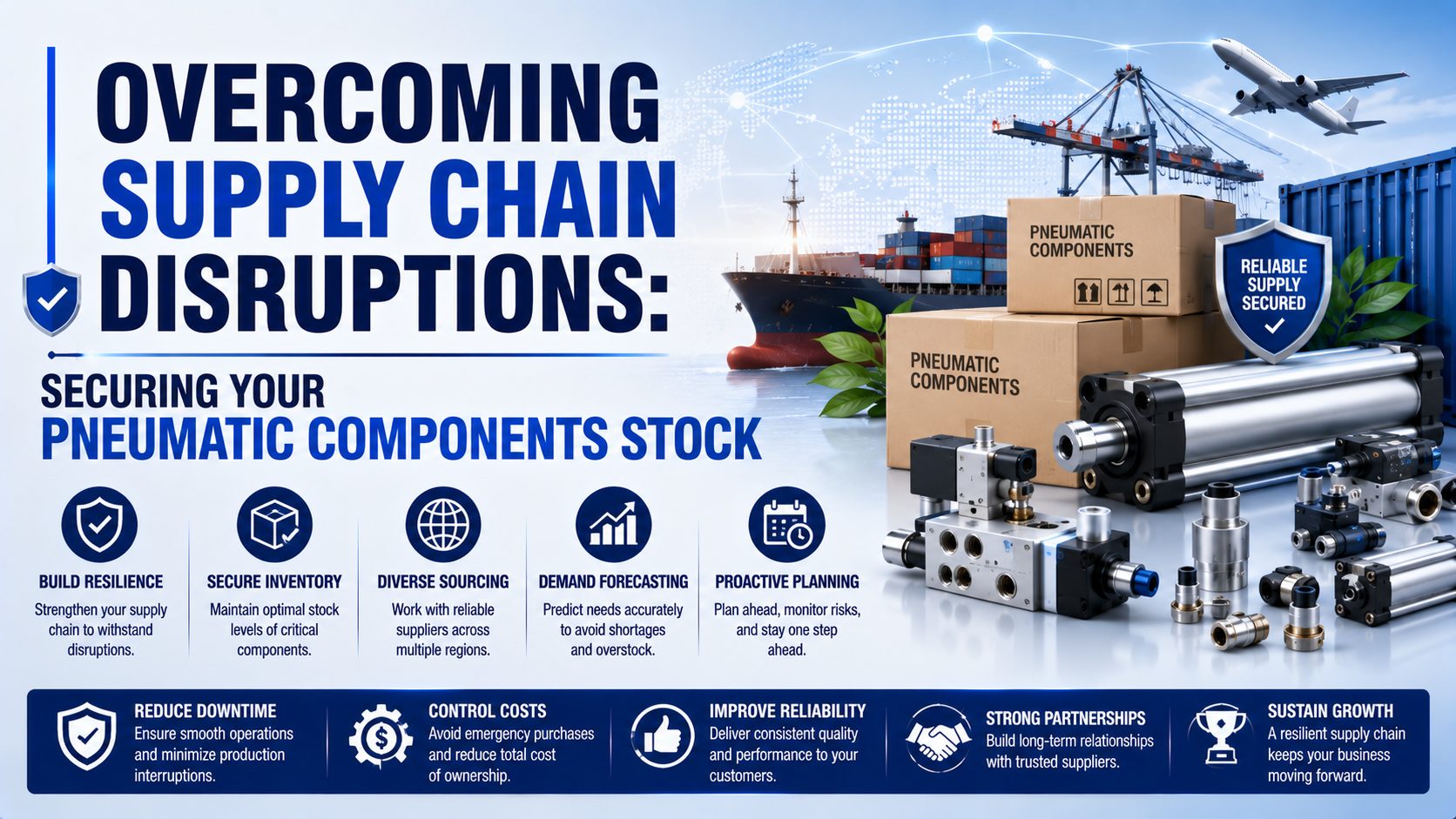 Overcoming Supply Chain Disruptions: Securing Your Pneumatic Components Stock featured image