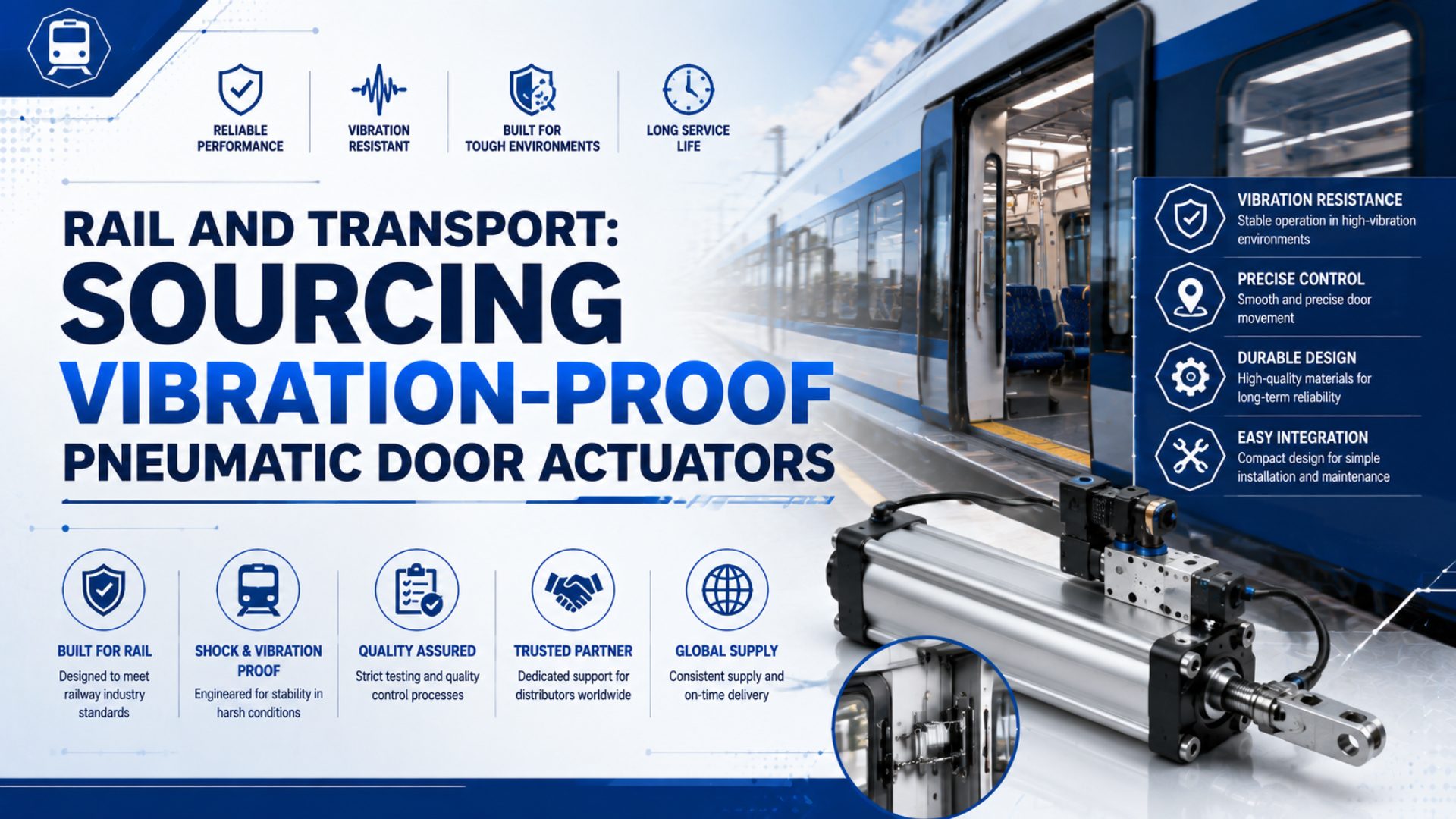 Rail and Transport: Sourcing Vibration-Proof Pneumatic Door Actuators featured image