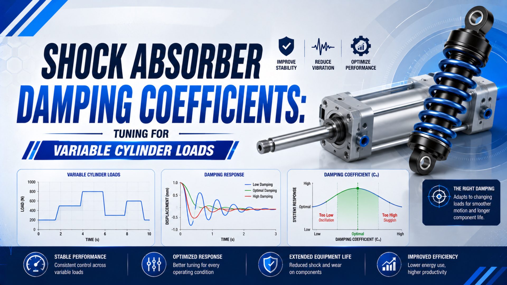 Shock Absorber Damping Coefficients: Tuning for Variable Cylinder Loads featured image