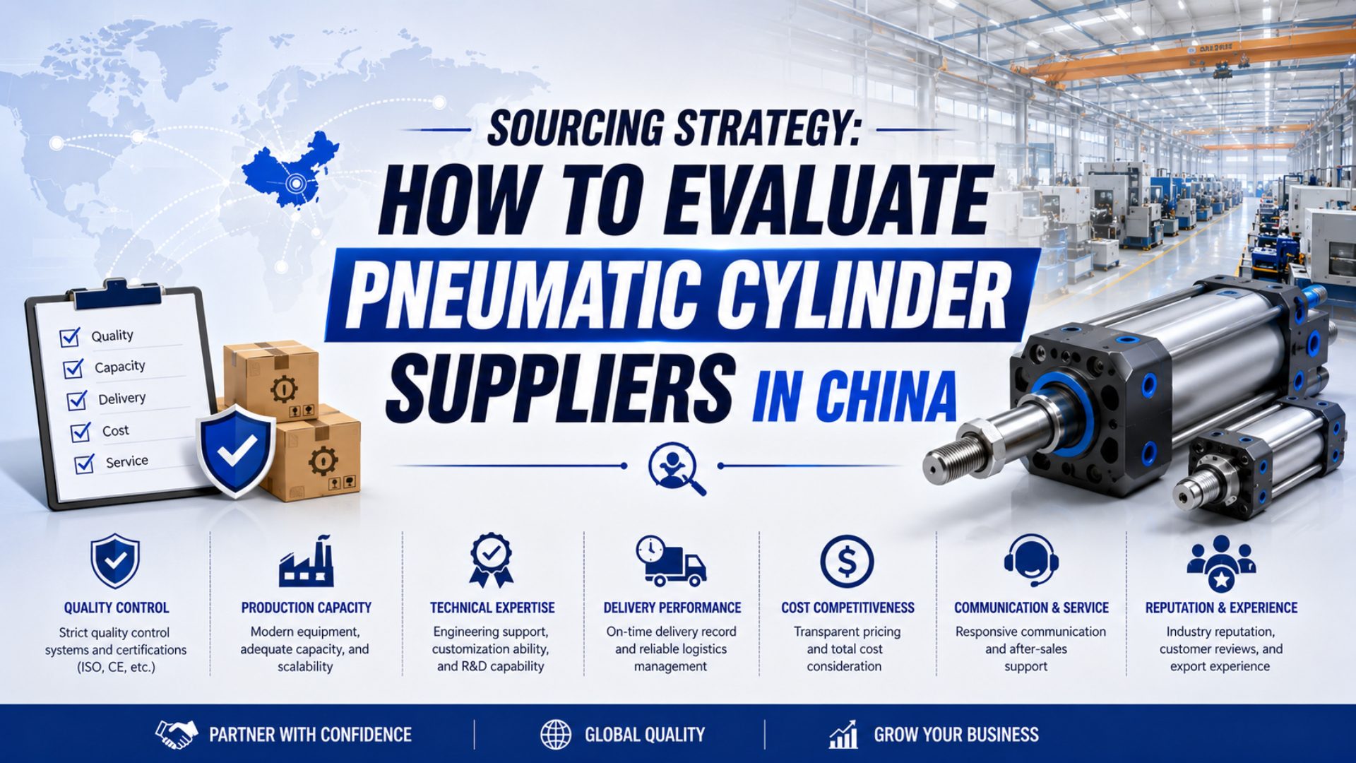 Sourcing Strategy: How to Evaluate Pneumatic Cylinder Suppliers in China featured image